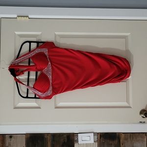 Red bodycon dress